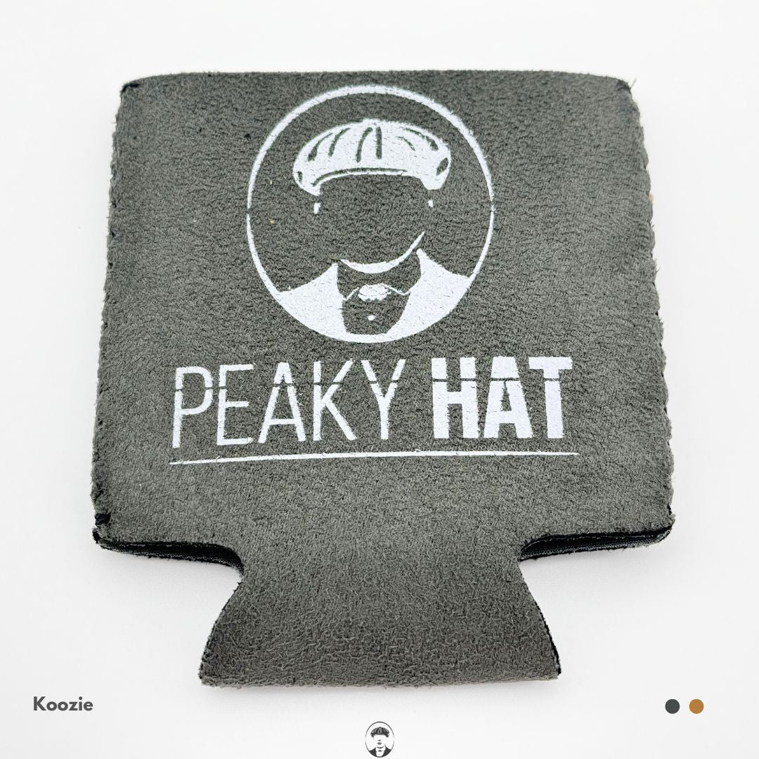 Peaky Hat Suede(ish) Koozie
