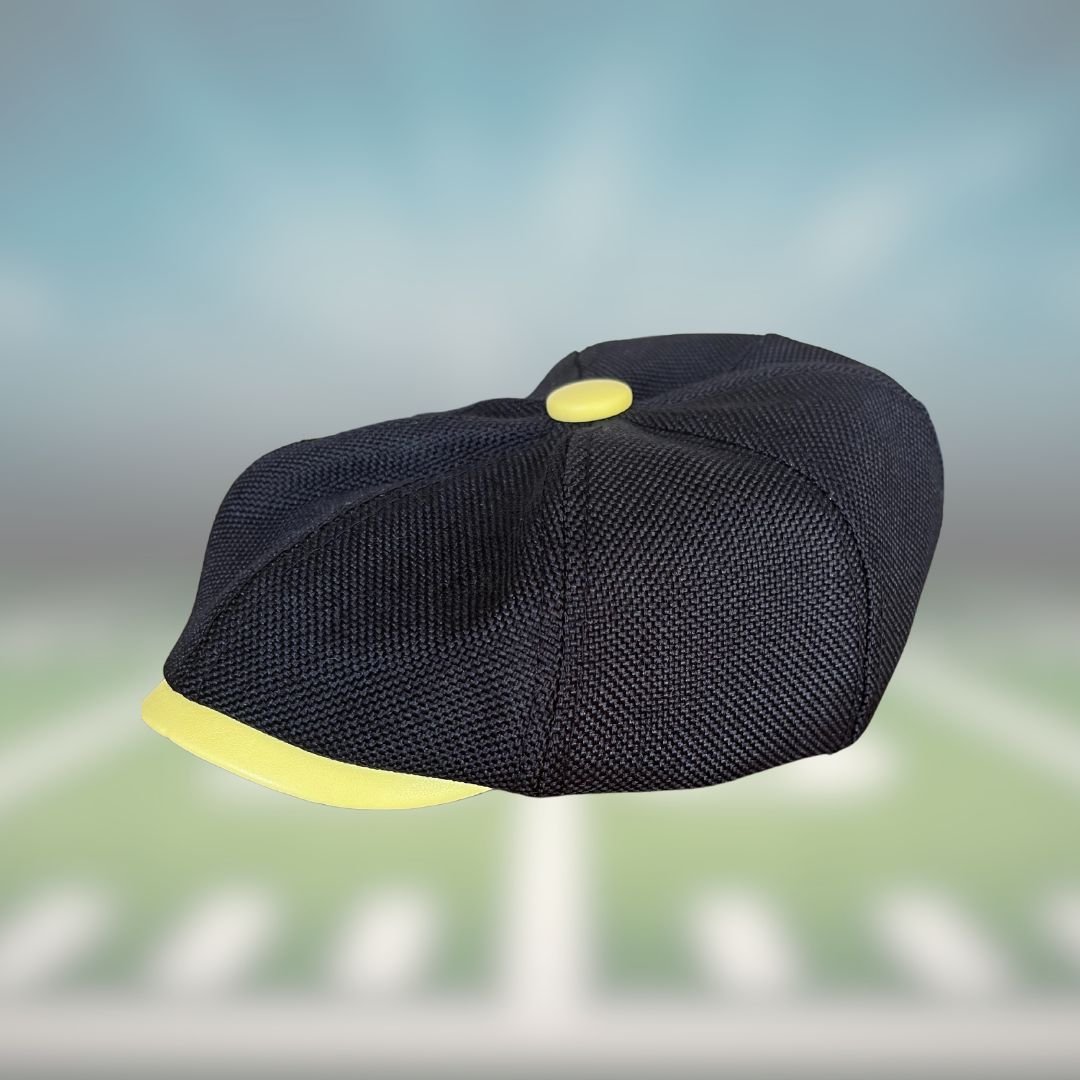 Peaky Colors - Peaky Hat - Made by Peaky Hat - Blue on Gray Fabric -