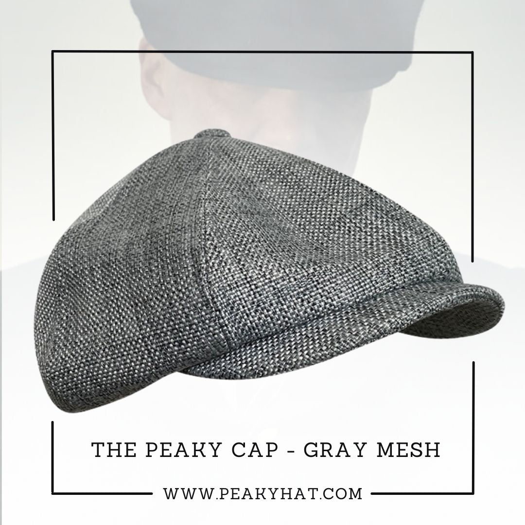 The Peaky Cap - Peaky Hat - Made by Peaky Hat - Gray Mesh -