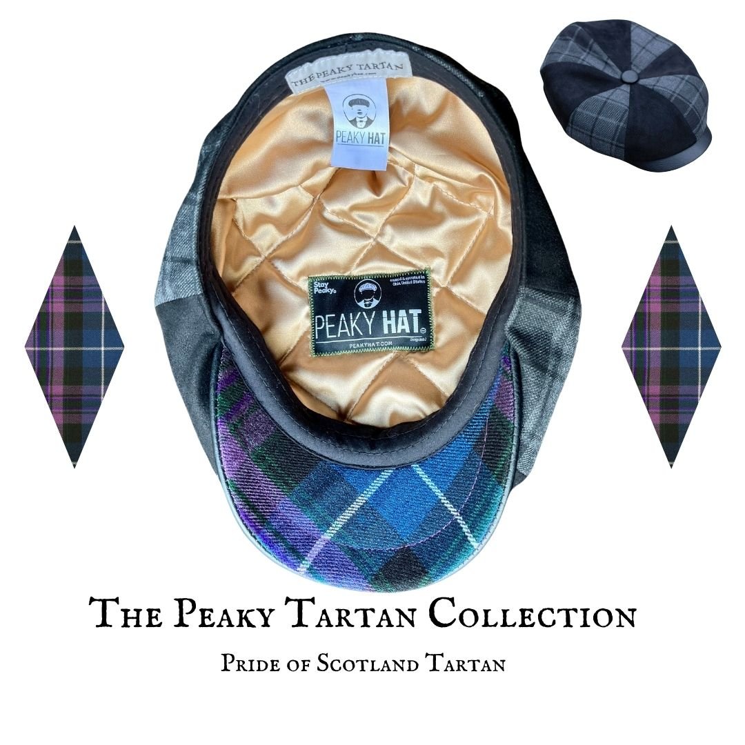 The Peaky Tartan Collection - Gray Highlander - Peaky Hat - Made by Peaky Hat - with Pride of Scotland Tartan -