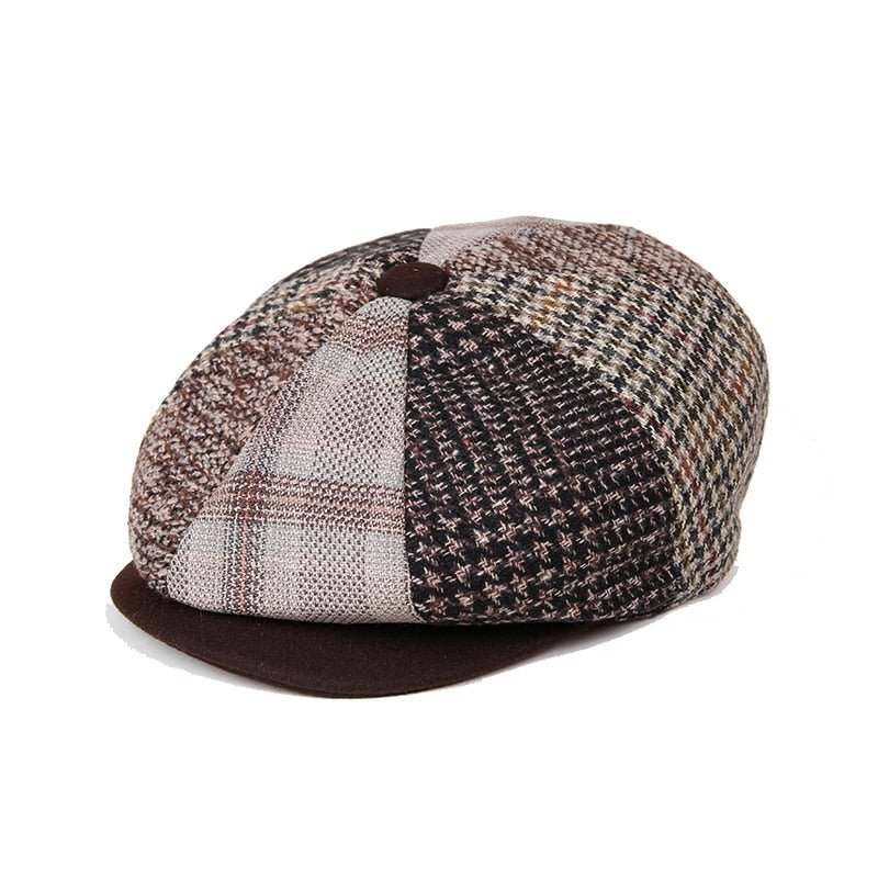 The Peaky Vintage Spliced Octagon - Peaky Hat - Picked by Peaky Hat - Black -