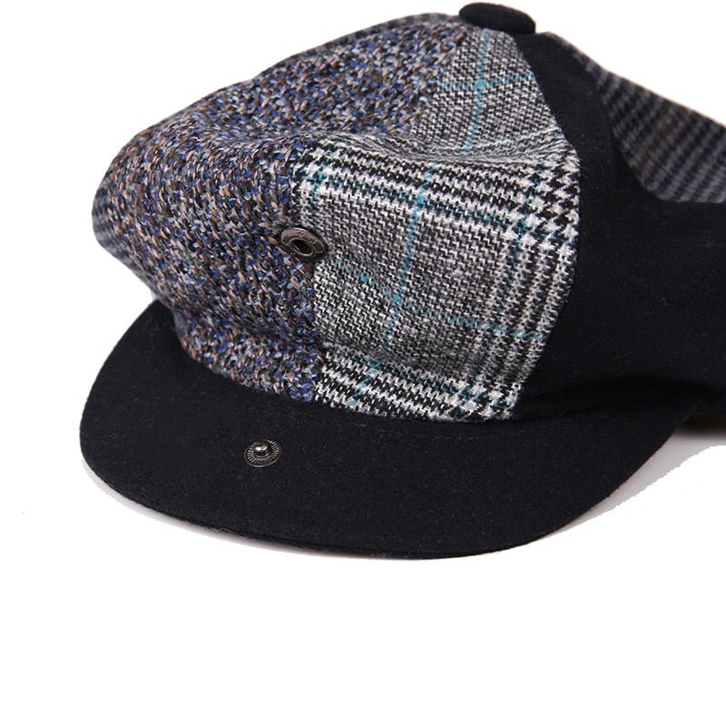 The Peaky Vintage Spliced Octagon - Peaky Hat - Picked by Peaky Hat - Black -