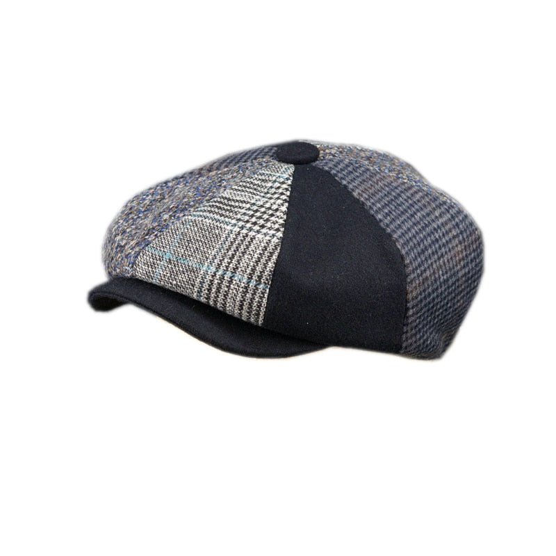 The Peaky Vintage Spliced Octagon - Peaky Hat - Picked by Peaky Hat - Black -