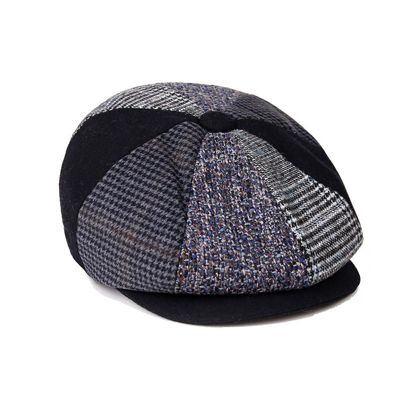 The Peaky Vintage Spliced Octagon - Peaky Hat - Picked by Peaky Hat - Black -