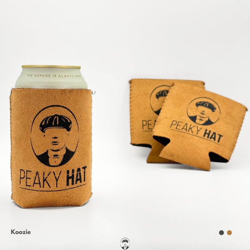Peaky Hat Suede(ish) Koozie