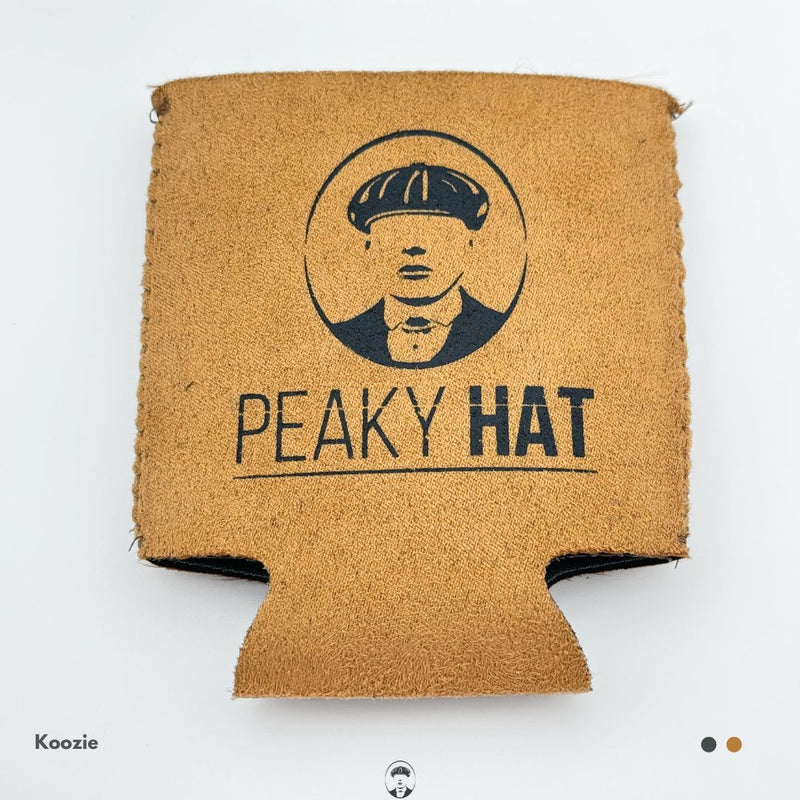 Peaky Hat Suede(ish) Koozie