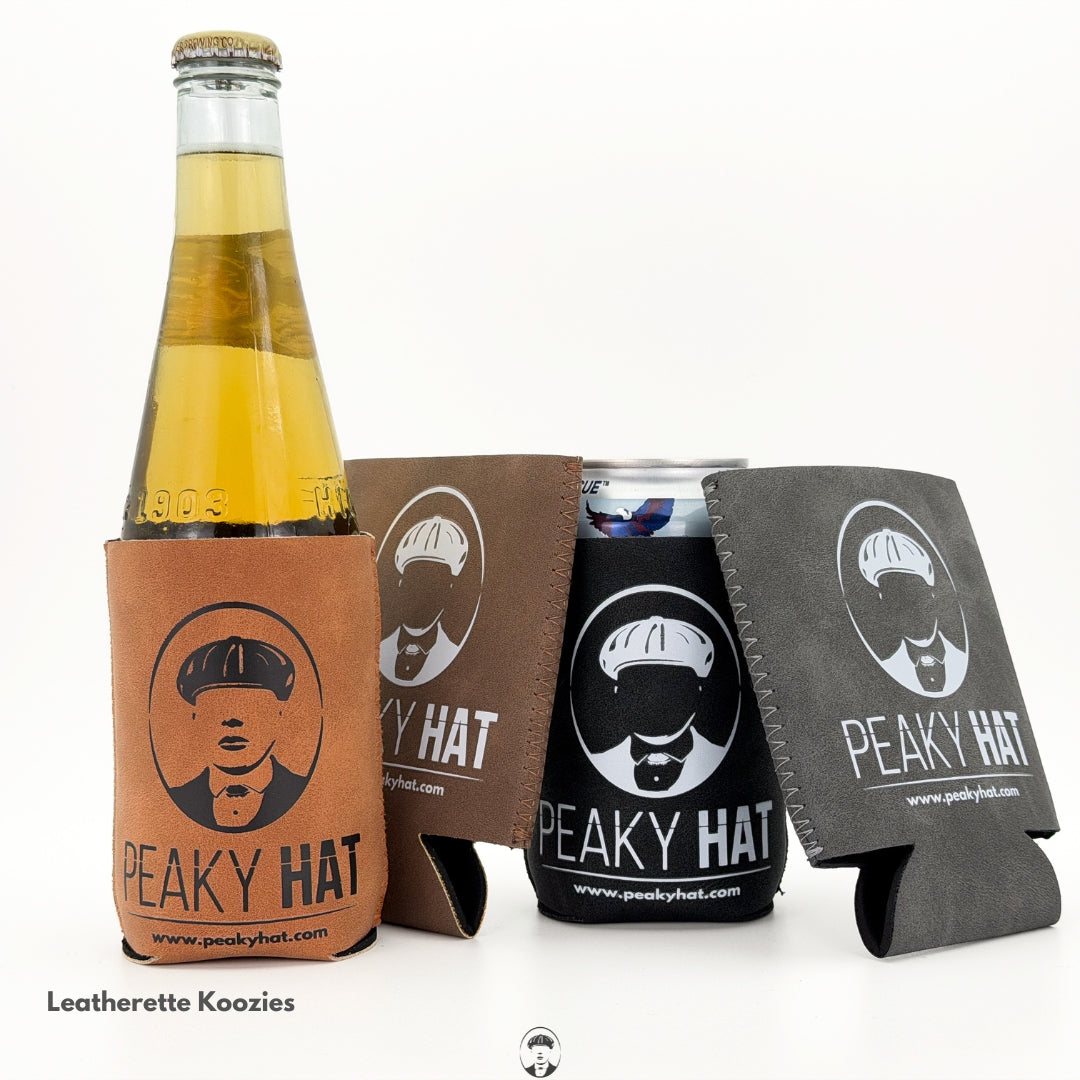 Peaky Hat Leatherette Koozie