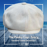 The Peaky Cap - Ivory Mesh