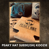 Peaky Hat Suede(ish) Koozie