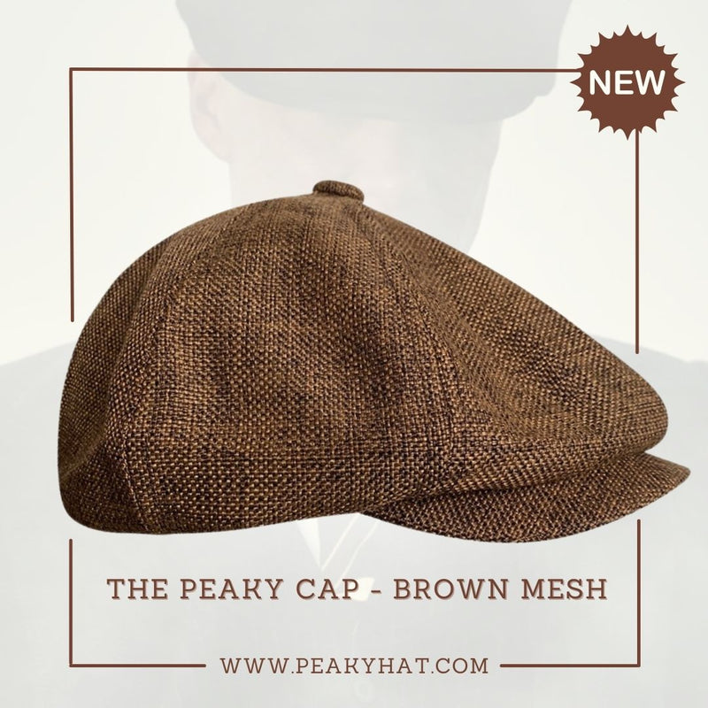 The Peaky Cap - Brown Mesh