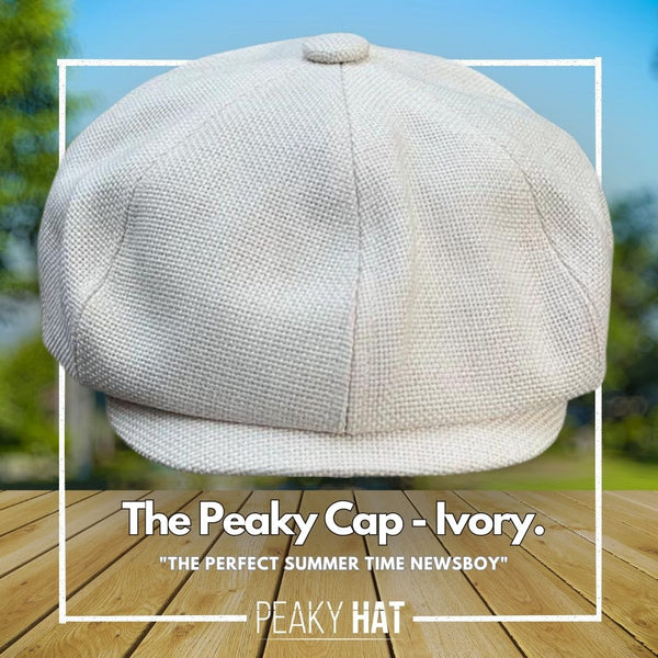 The Peaky Cap - Ivory Mesh