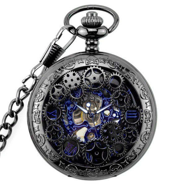 Gear Gun Metal Pocket Watch - Peaky Hat - Picked by Peaky Hat - 