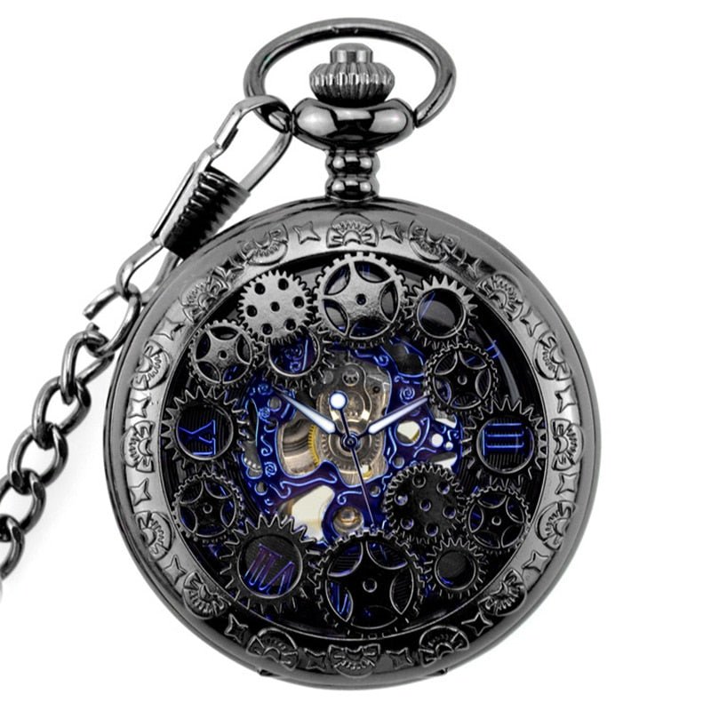 Gear Gun Metal Pocket Watch - Peaky Hat - Picked by Peaky Hat - 