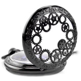 Gear Gun Metal Pocket Watch - Peaky Hat - Picked by Peaky Hat - 