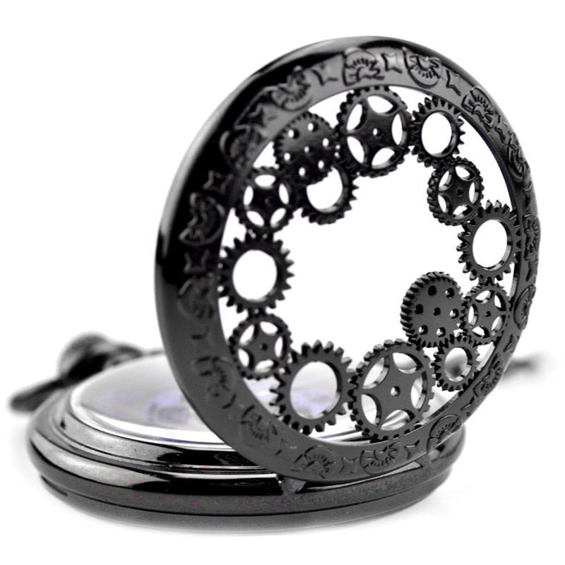 Gear Gun Metal Pocket Watch - Peaky Hat - Picked by Peaky Hat - 