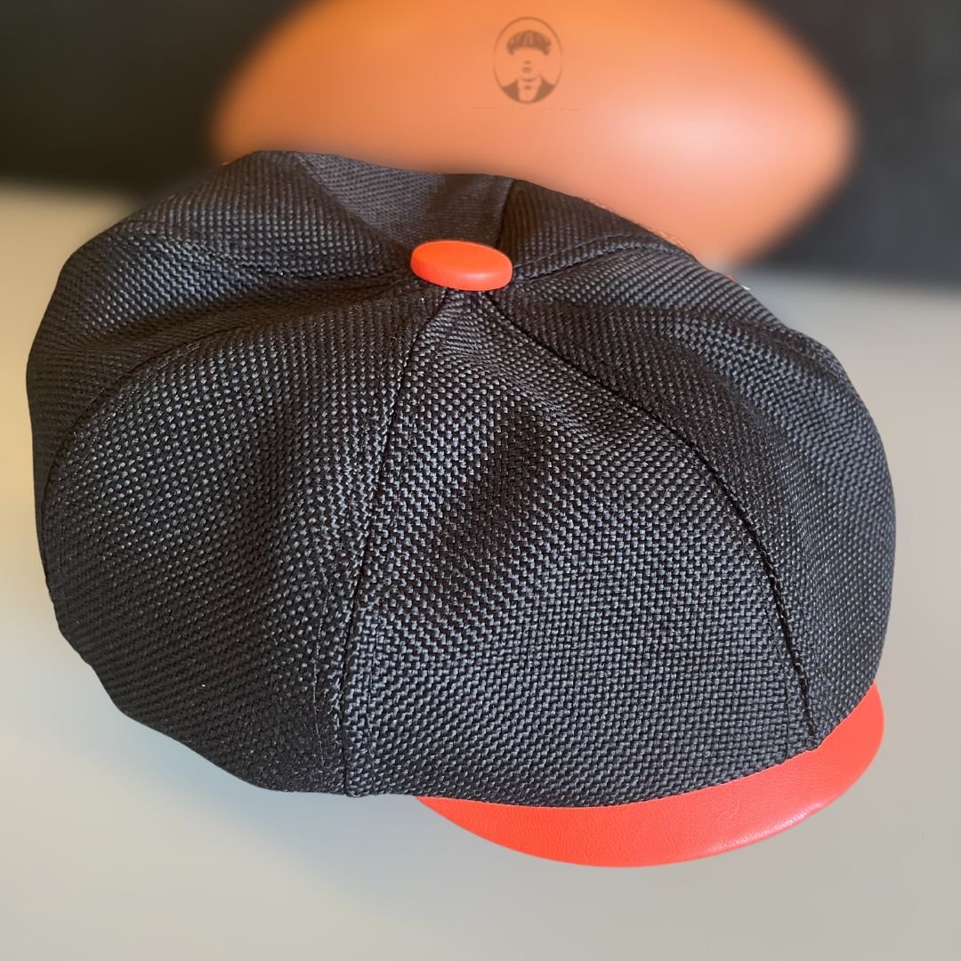 Peaky Colors - Peaky Hat - Made by Peaky Hat - Blue on Gray Fabric - 