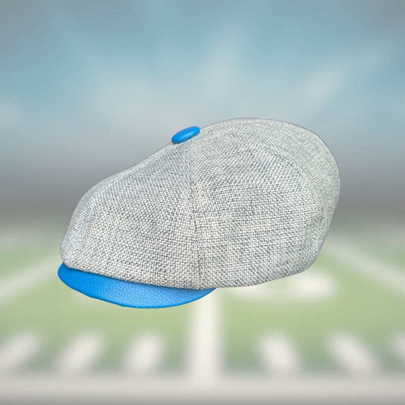 Peaky Colors - Peaky Hat - Made by Peaky Hat - Blue on Gray Fabric - 