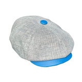 Peaky Colors - Peaky Hat - Made by Peaky Hat - Blue on Gray Fabric - 