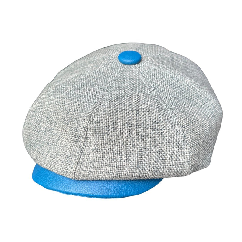 Peaky Colors - Peaky Hat - Made by Peaky Hat - Blue on Gray Fabric - 