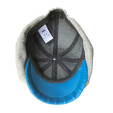 Peaky Colors - Peaky Hat - Made by Peaky Hat - Gray on Blue Fabric - 