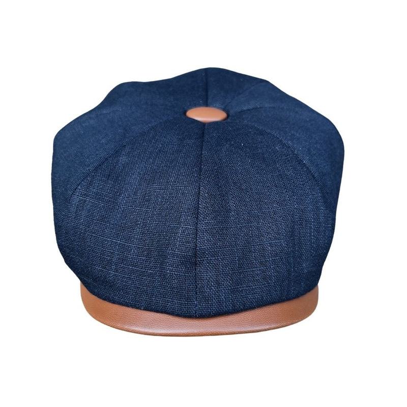 The Peaky Breezy - Peaky Hat - Made by Peaky Hat - Gray with Jet Black Leather - 