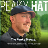 The Peaky Breezy - Peaky Hat - Made by Peaky Hat - Gray with Jet Black Leather - 