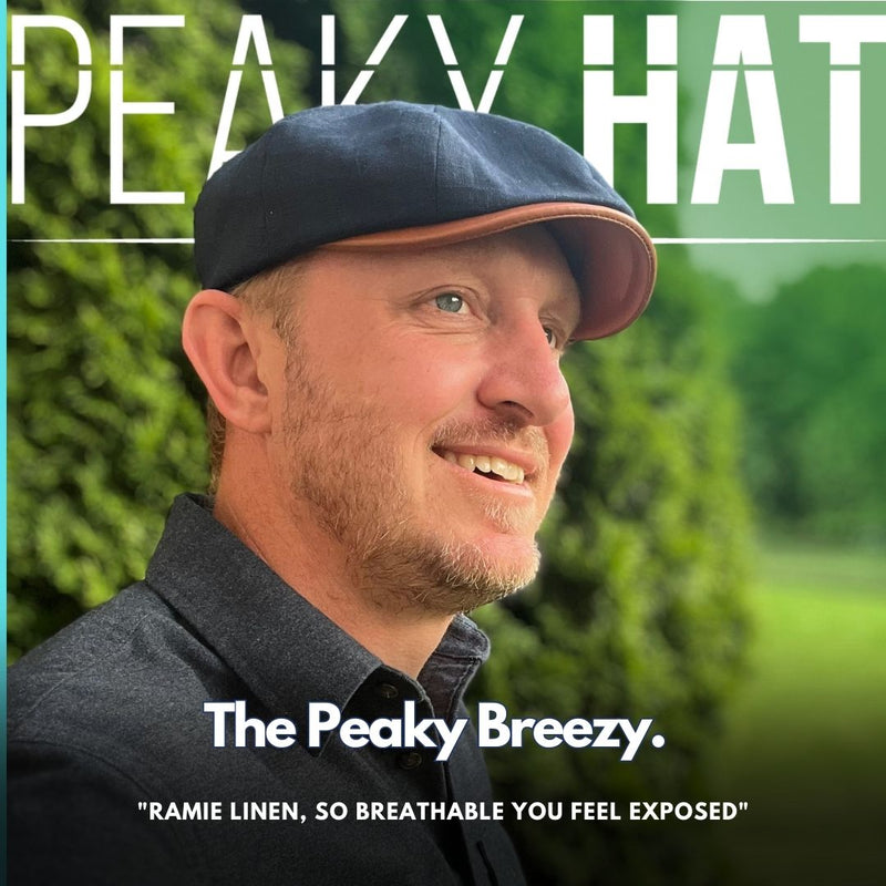 The Peaky Breezy - Peaky Hat - Made by Peaky Hat - Gray with Jet Black Leather - 