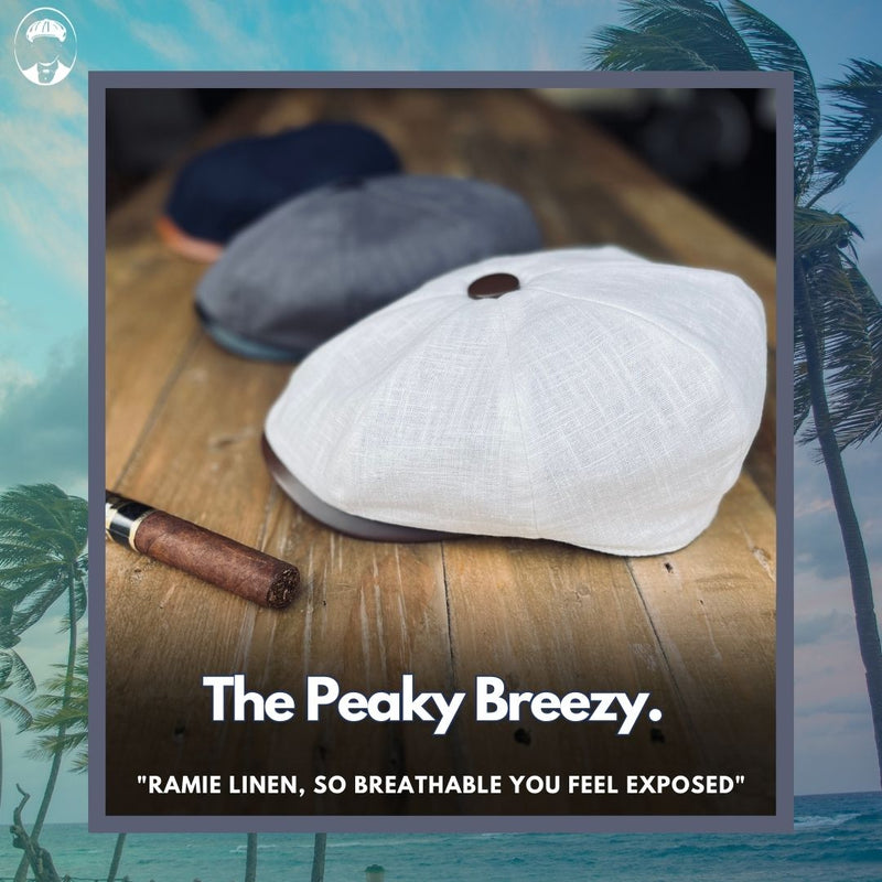 The Peaky Breezy - Peaky Hat - Made by Peaky Hat - Gray with Jet Black Leather - 