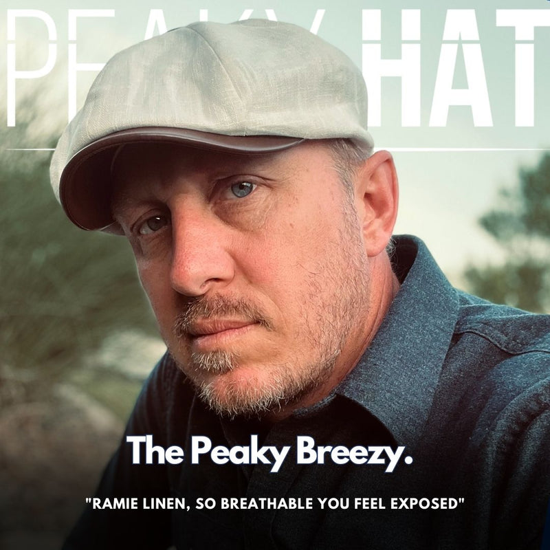 The Peaky Breezy - Peaky Hat - Made by Peaky Hat - Gray with Jet Black Leather - 