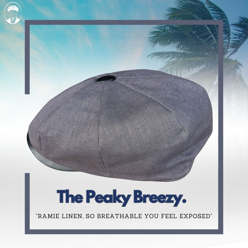 The Peaky Breezy - Peaky Hat - Made by Peaky Hat - Gray with Jet Black Leather - 