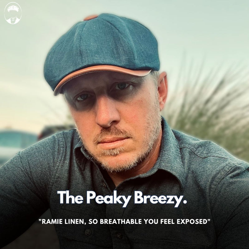 The Peaky Breezy - Peaky Hat - Made by Peaky Hat - Gray with Jet Black Leather - 