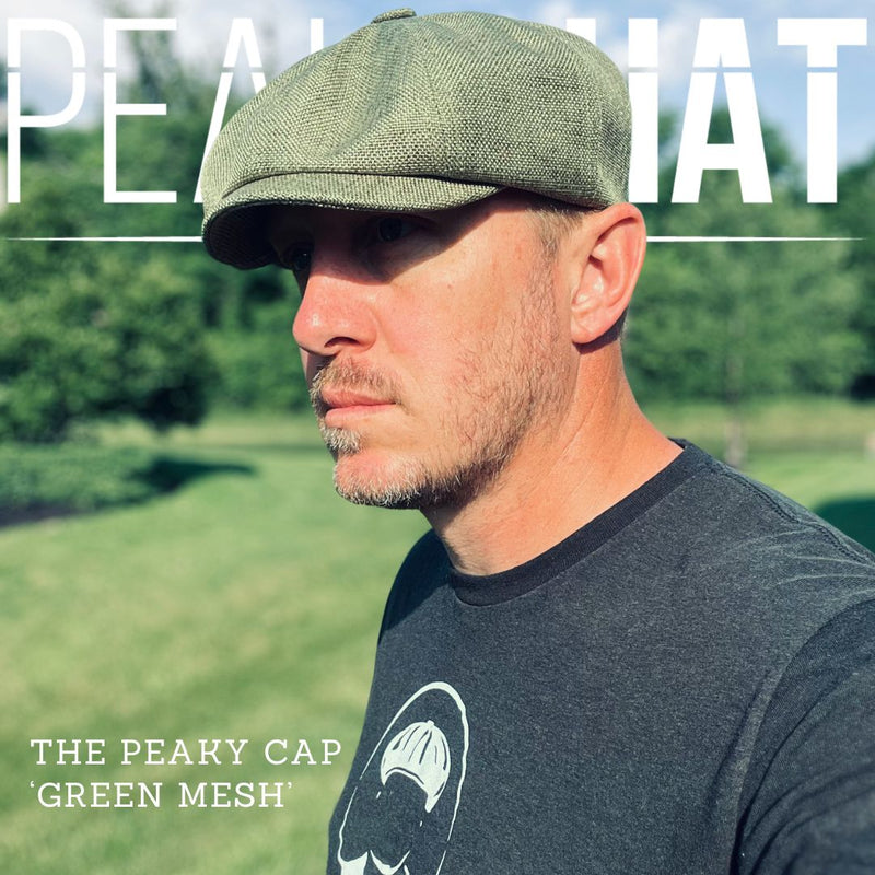 The Peaky Cap - Peaky Hat - Made by Peaky Hat - Black Mesh - 