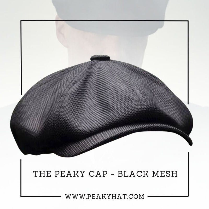 The Peaky Cap - Peaky Hat - Made by Peaky Hat - Black Mesh - 