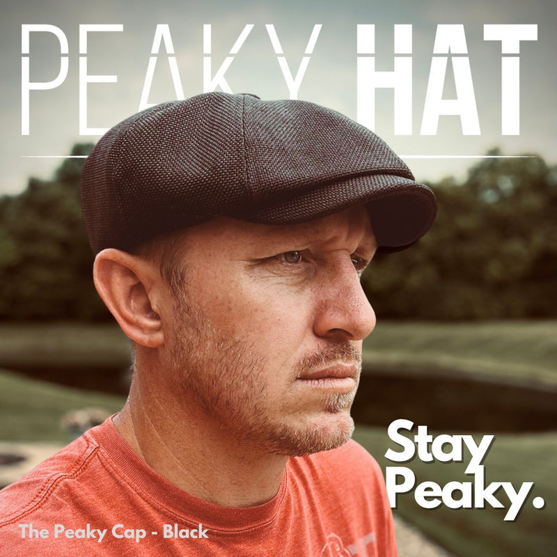 The Peaky Cap - Peaky Hat - Made by Peaky Hat - Black Mesh - 