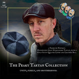 The Peaky Tartan Collection - Gray Highlander - Peaky Hat - Made by Peaky Hat - with Maple Leaf Tartan - 