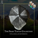 The Peaky Tartan Collection - Gray Highlander - Peaky Hat - Made by Peaky Hat - with Maple Leaf Tartan - 