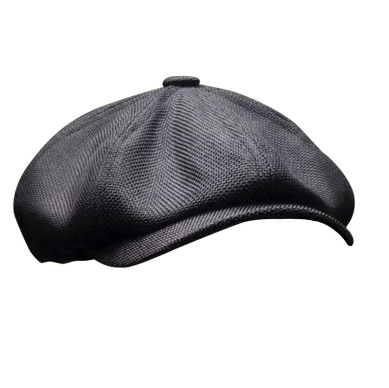 Black flat on sale peak hat